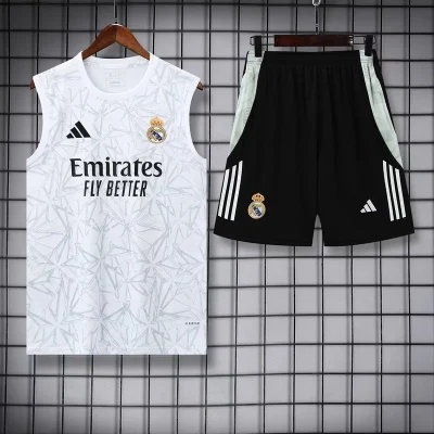 Real Madrid Sleeveless Training Kit White 2025/26