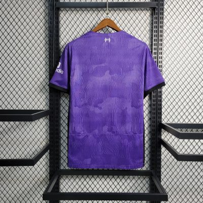 Alternative view of Liverpool Football Jersey Third Away Custom Shirt 2023/24