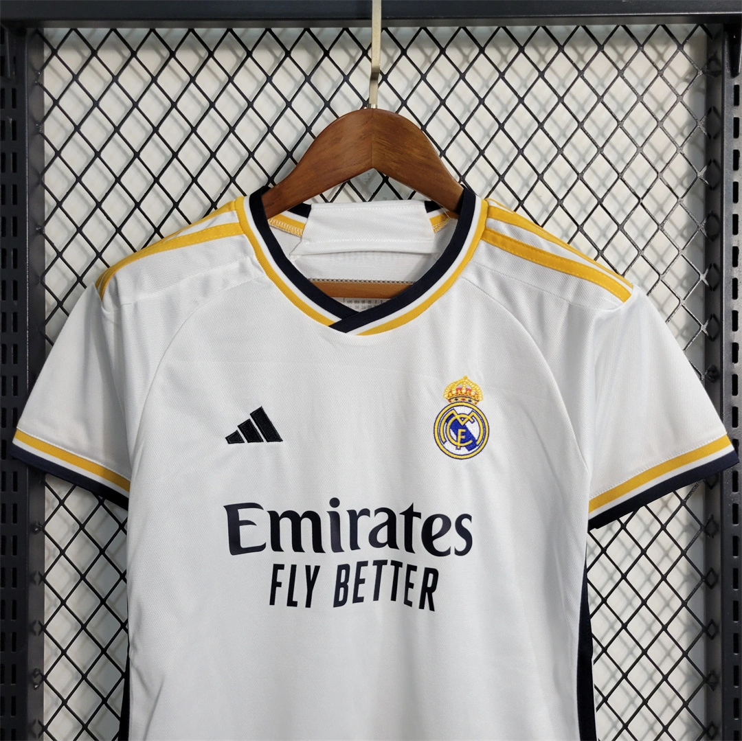 Real Madrid Soccer Jersey Home Kids Kit Jersey+Shorts 2023/24 - Image 3