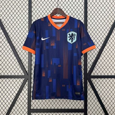 Netherlands Soccer Jersey Away Custom Shirt EURO 2024