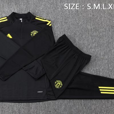 Alternative view of Manchester United Training Kit (Sweatshirt+Pants) Black 2025/26