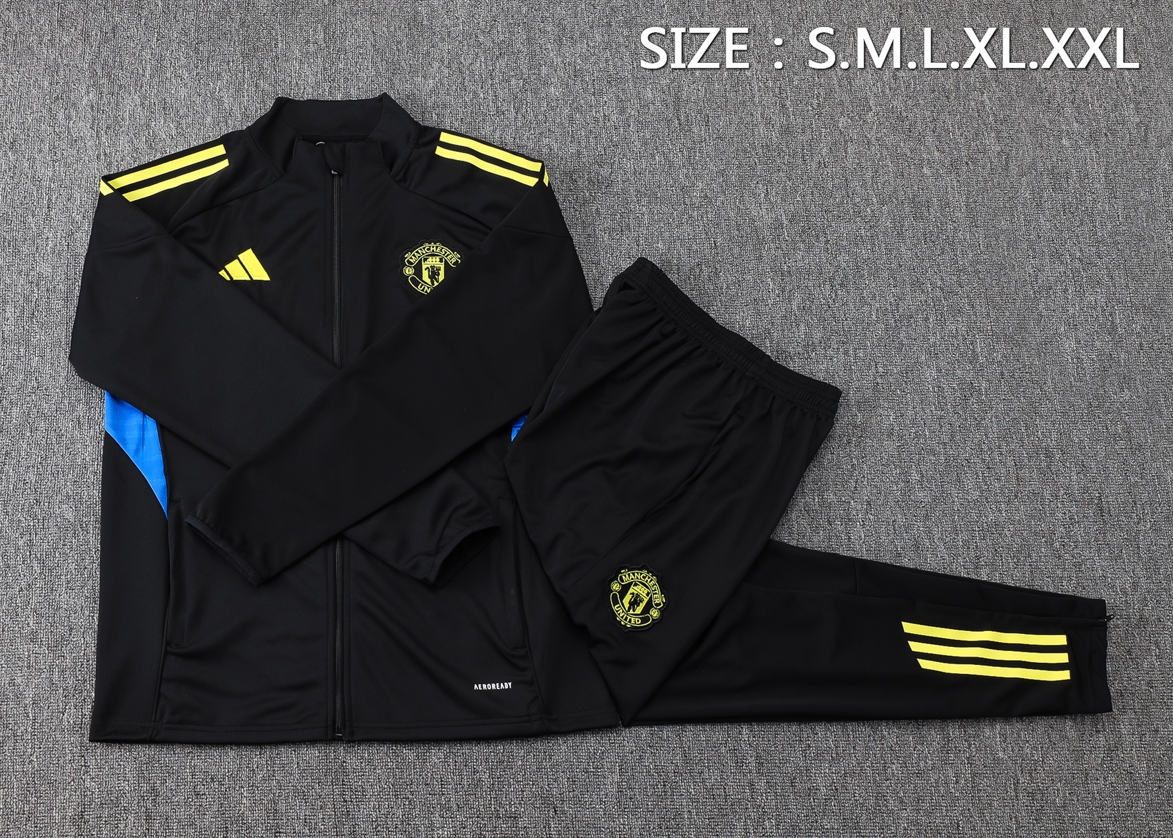 Manchester United Training Kit (Jacket+Pants) Black 2025/26 - Image 4