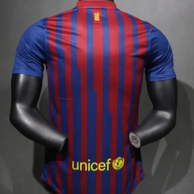 Alternative view of Barcelona Retro Jersey Home Soccer Shirt 2011-12