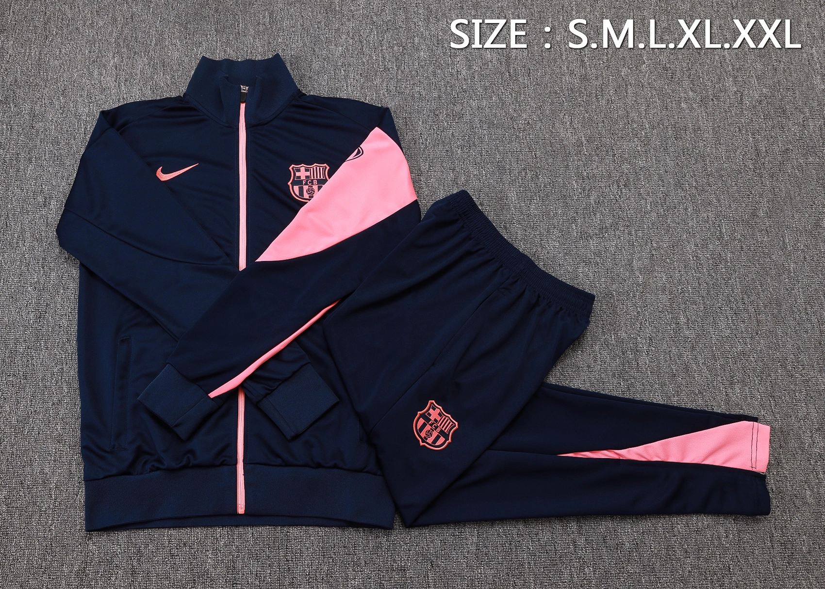 Barcelona Training Kit (Jacket+Pants) Cyan 2025/26 - Image 2