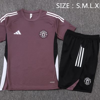 Alternative view of Manchester United Training Jersey Kit Purple 2025/26