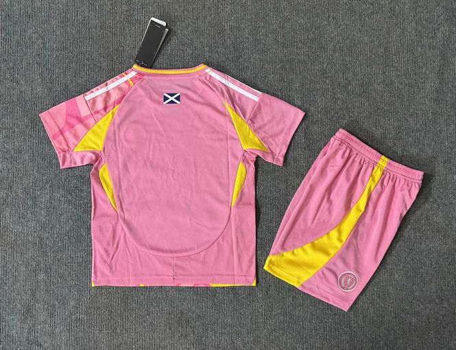 Scotland Soccer Jersey Away Kids Kit Jersey+Shorts 2025 - Image 2