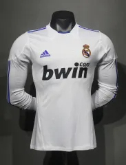 Real Madrid Retro Jersey Home Long Sleeve Soccer Shirt 2010/11