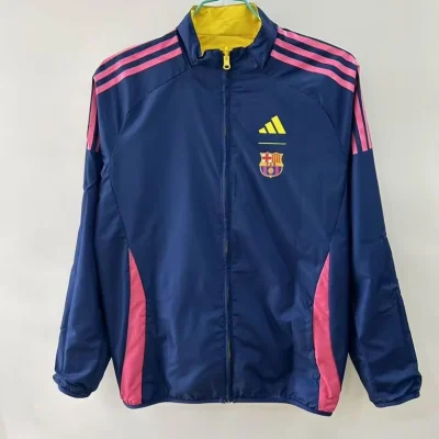 Alternative view of Barcelona Reversible Double-Sides Windbreaker Jacket Yellow&Blue 2025/26