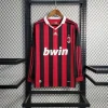 AC Milan Retro Soccer Jersey Home Long Sleeve Custom Shirt 2009/10