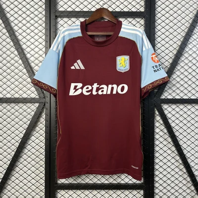 Aston Villa Football Jersey Home Custom Shirt 2025/26