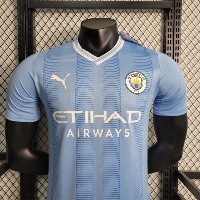 Alternative view of Manchester City Football Jersey Home Shirt 2023/24