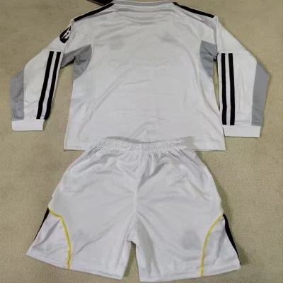Alternative view of Real Madrid Soccer Jersey Home Kids Kit Long Sleeve Jersey+Shorts 2025/26