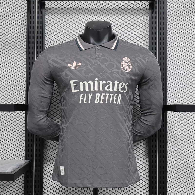 Real Madrid Soccer Jersey Third Away Shirt Long Sleeve 2024/25