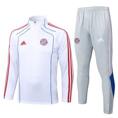 Bayern Munich Training Kit (Sweatshirt+Pants) White 2025/26