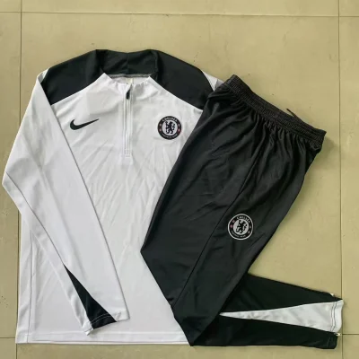 Kids Chelsea Training Kit (Sweatshirt+Pants) White 2025/26
