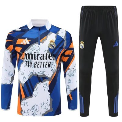 Kids Real Madrid Training Kit (Sweatshirt+Pants) Colorful 2025/26