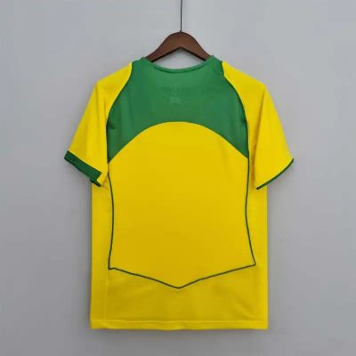Alternative view of Brazil Retro Jersey Custom Home Soccer Jersey 2004