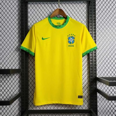 Brazil Retro Jersey Custom Home Soccer Jersey 2021