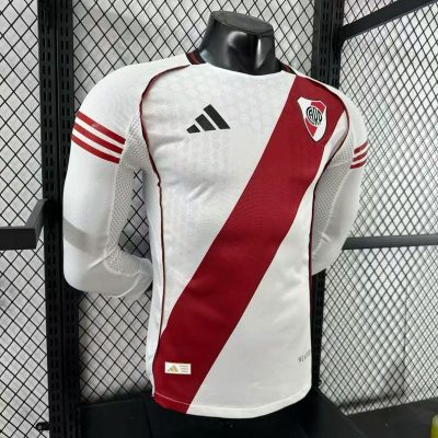 Alternative view of River Plate Soccer Jersey Home Long Sleeve Shirt 2025/26