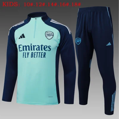 Kids Arsenal Training Kit (Sweatshirt+Pants) Light Green 2025/26