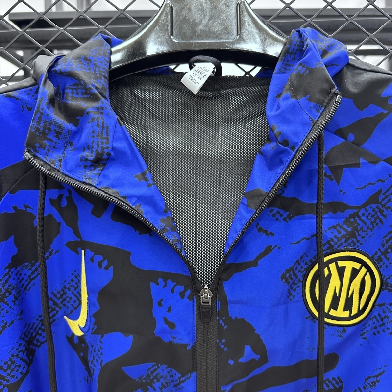 Inter Milan Windbreaker Jacket Blue&Black 2025/26 - Image 2