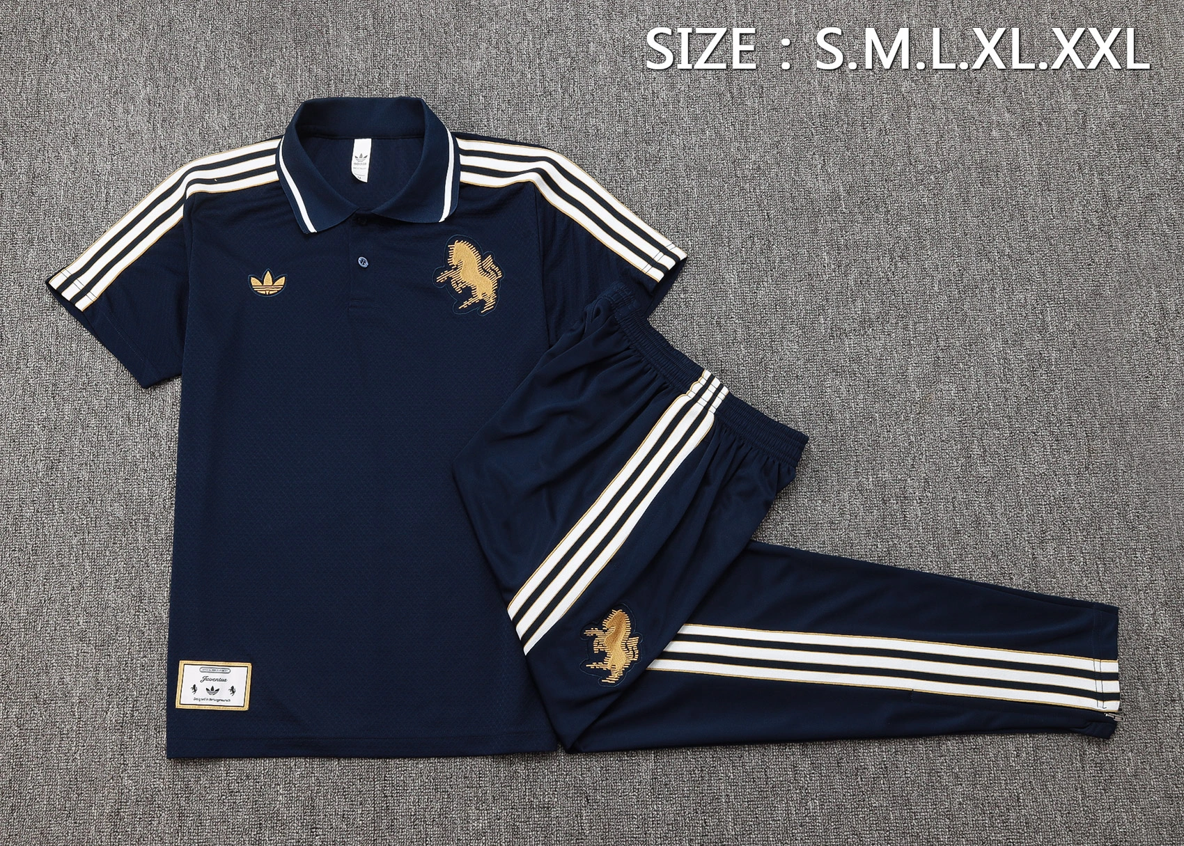 Juventus Training Kit (Polo+Pants) Navy 2025/26 - Image 4