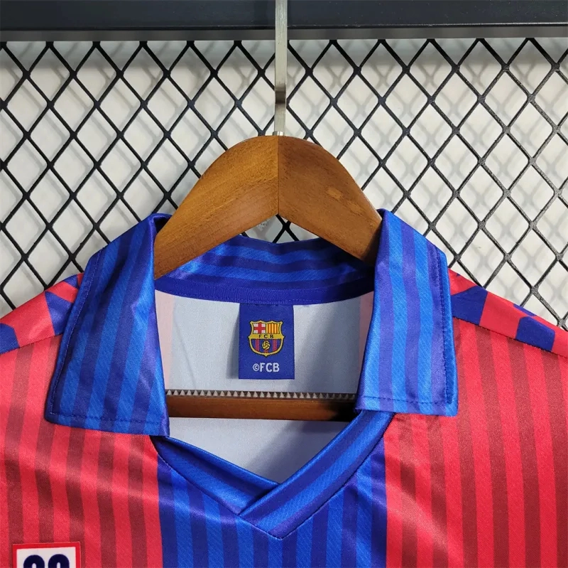 Barcelona Retro Jersey Home Soccer Shirt 1991-92 - Image 5