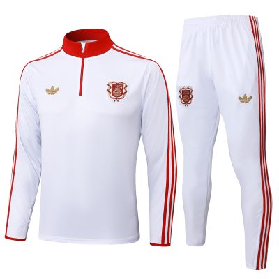 Bayern Munich Training Kit (Sweatshirt+Pants) White 2025/26 - 125th Anniversary