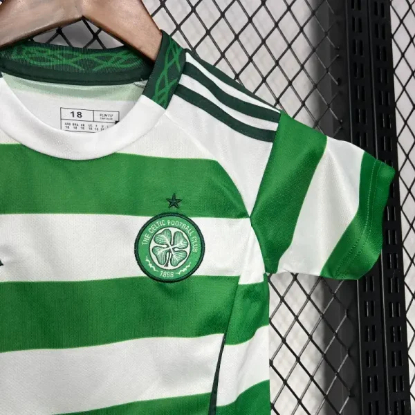 Celtic Soccer Jersey Home Kids Kit Jersey+Shorts 2024/25 - Image 3