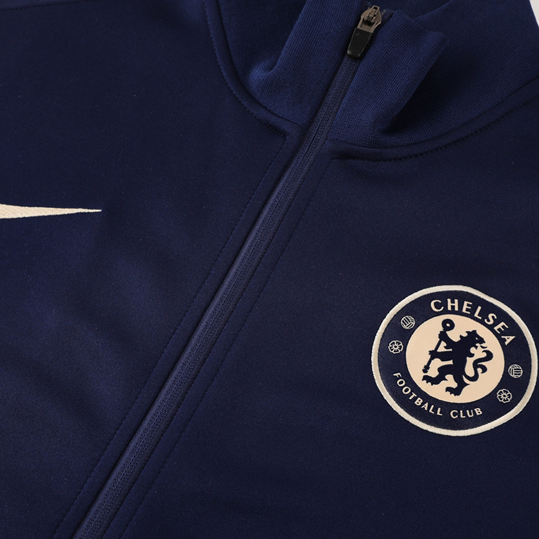 Chelsea Full Zipper Training Kit (Jacket+Pants) Navy 2024/25 - Image 4