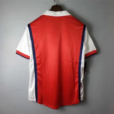 Alternative view of Arsenal Soccer Retro Jersey Home Custom Shirt 1998-99