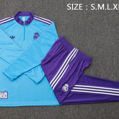 Alternative view of Real Madrid Training Kit (Sweatshirt+Pants) Light Blue 2025/26