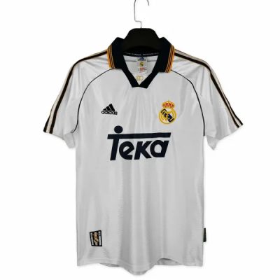 Real Madrid Retro Jersey Home Custom Soccer Shirt 1998-00