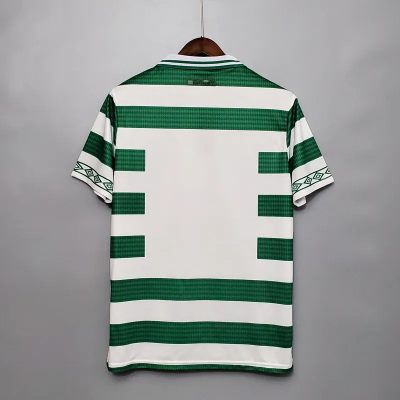 Alternative view of Celtic Retro Soccer Jersey Home Custom Shirt 1998/99