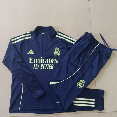 Alternative view of Kids Real Madrid Training Kit (Sweatshirt+Pants) Cyan 2025/26