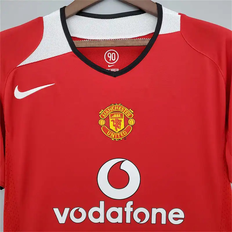 Rooney #8 Manchester United Retro Home Football Jersey Shirt 2004/06 - Image 5