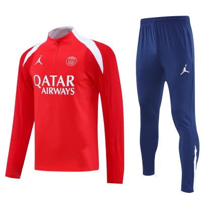 PSG Training Kit (Sweatshirt+Pants) Red 2025/26 - Player Version