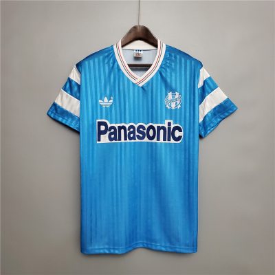 Marseille Retro Soccer Jersey Away Custom Shirt 1989-91