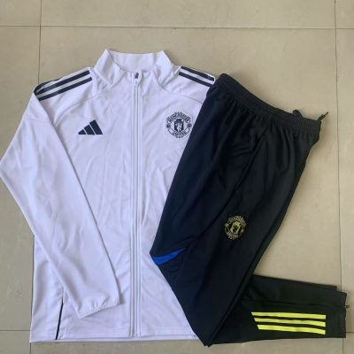 Alternative view of Kids Manchester United Training Kit (Jacket+Pants) White 2025/26