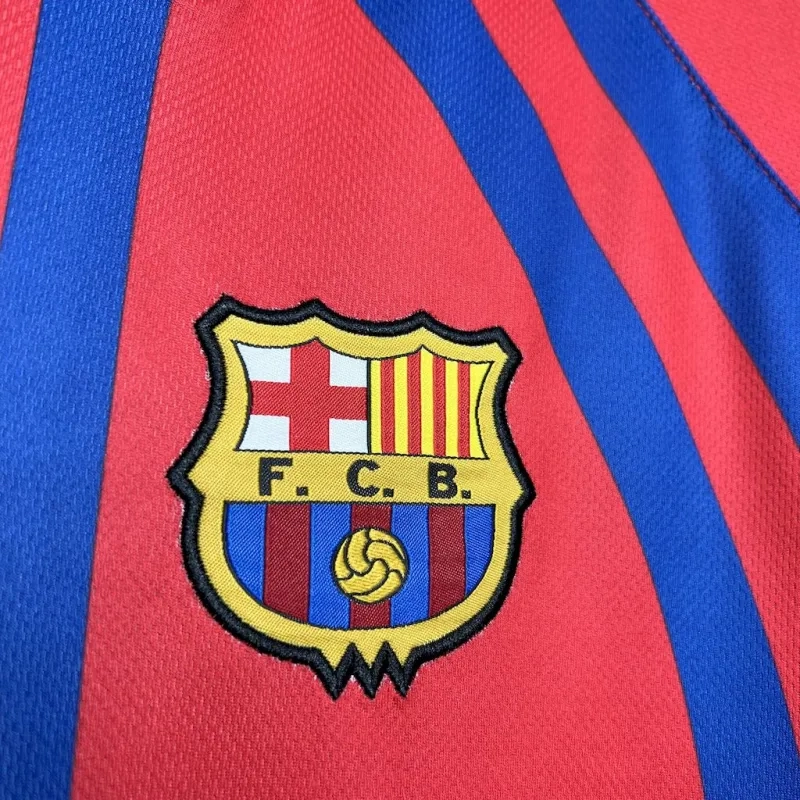 Barcelona Retro Jersey Home Soccer Shirt 1997-98 - Image 4