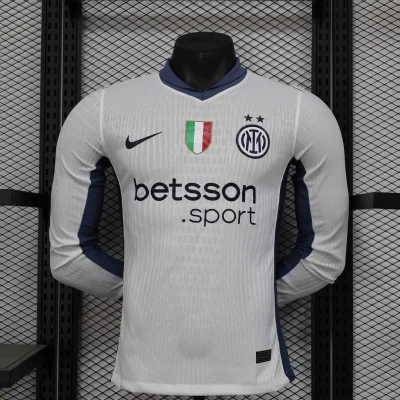 Soccer Jersey Inter Milan Away Shirt Long Sleeve 2024/25