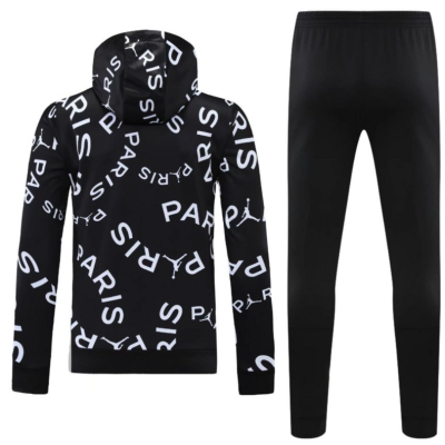 Alternative view of PSG Technical Hoodie Training Kit (Sweatshirt+Pants) Black 2025/26