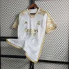 Real Madrid Soccer Jersey Golden & White Custom Shirt 2023/24