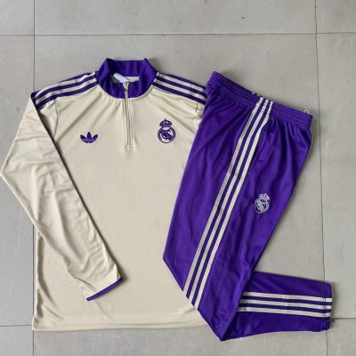Alternative view of Kids Real Madrid Training Kit (Sweatshirt+Pants) Apricot 2025/26