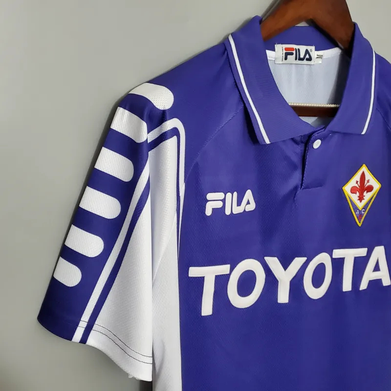 Fiorentina Retro Soccer Jersey Home Custom Shirt 1999/00 - Image 6