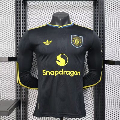Manchester United Third Away Long Sleeve Jersey Shirt 2025/26