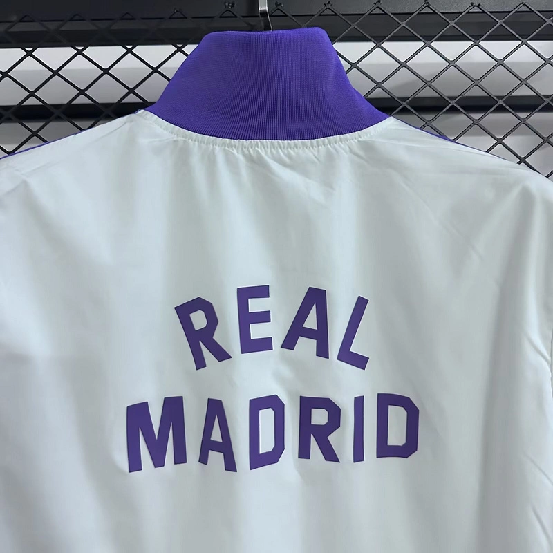 Real Madrid Windbreaker Jacket White 2025-26 - Image 5