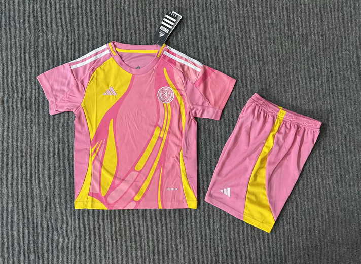Scotland Soccer Jersey Away Kids Kit Jersey+Shorts 2025