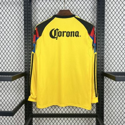 Alternative view of Club America Soccer Jersey Home Long Sleeve Custom Shirt 2025/26