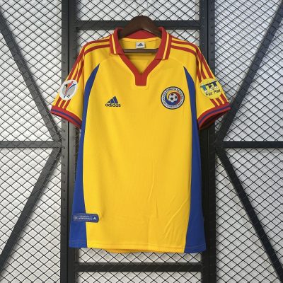 Romania Soccer Jersey Home Retro Jersey 2000